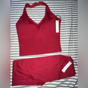 Paragon Fitwear Reluna Max Out Brami + Icon Sculptseam Plus Leg in Dahlia Size M